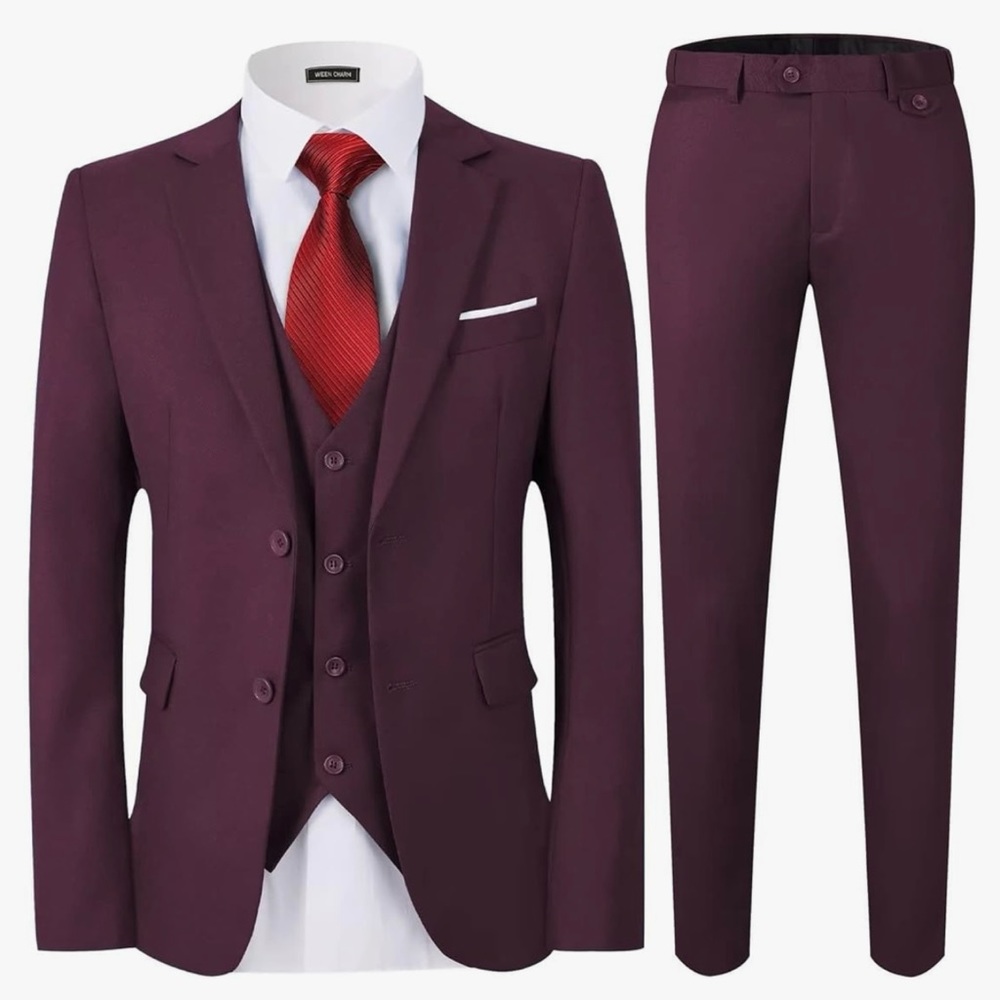 Men's Suits Slim Fit,3 Piece Suit